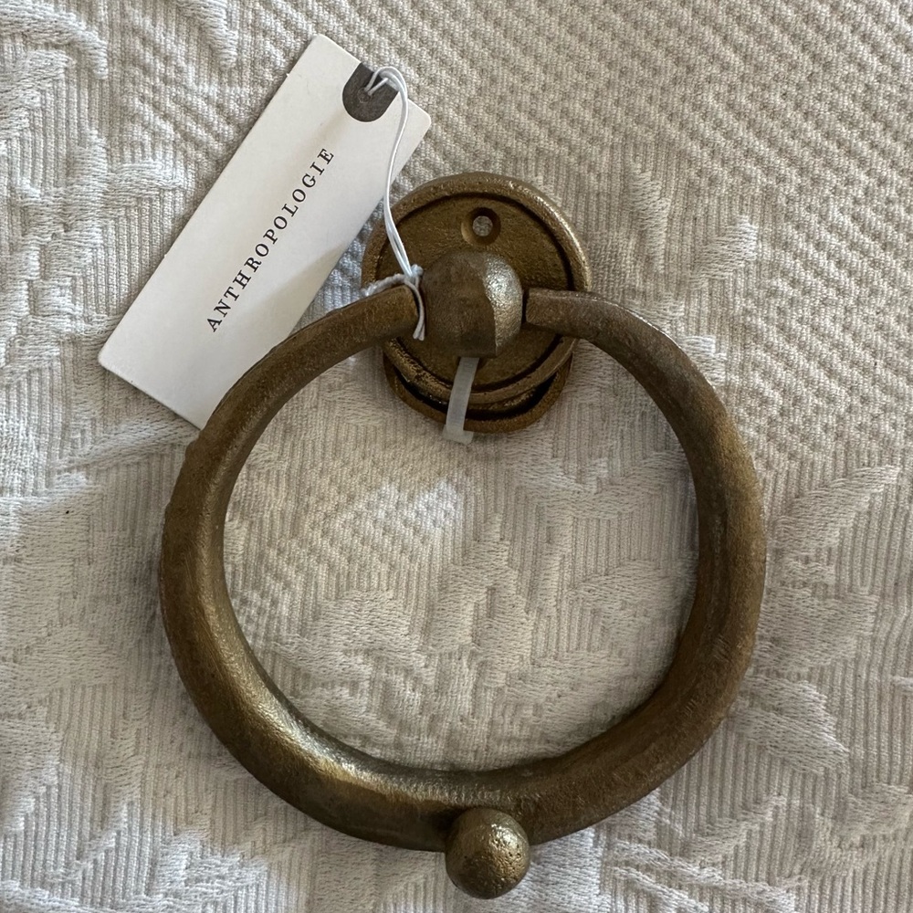 Anthropologie Ania Brass Door Knocker - Picture 3 of 10